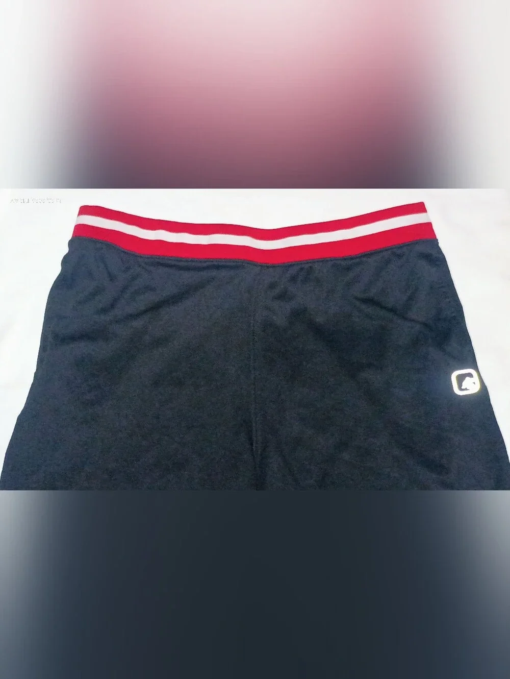 AND1 Men's Sideline Mesh Basketball Shorts Black Red White Large